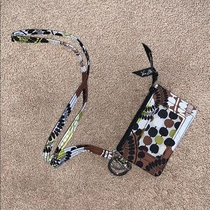 Vera Bradley Lanyard & Zip ID Case